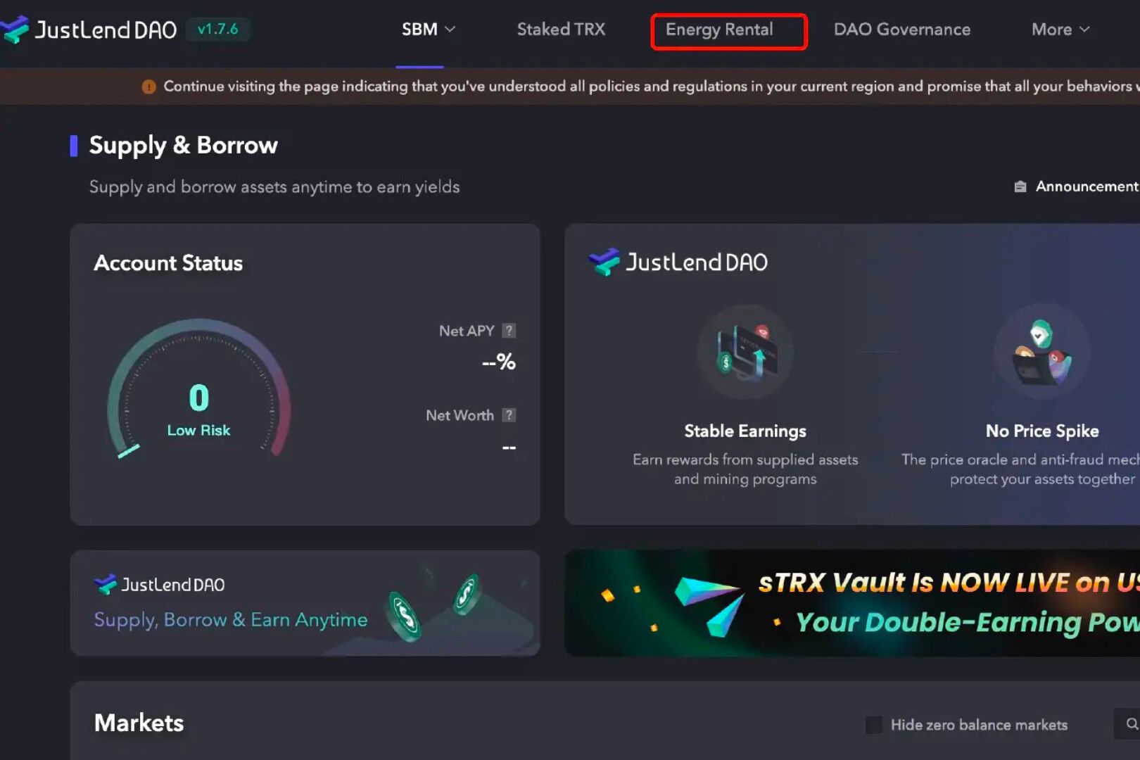 JustLend DAO能量租赁教程|能量租赁费率重磅下调至8%,波场TRON全面降费助力用户低成本参与生态爆发