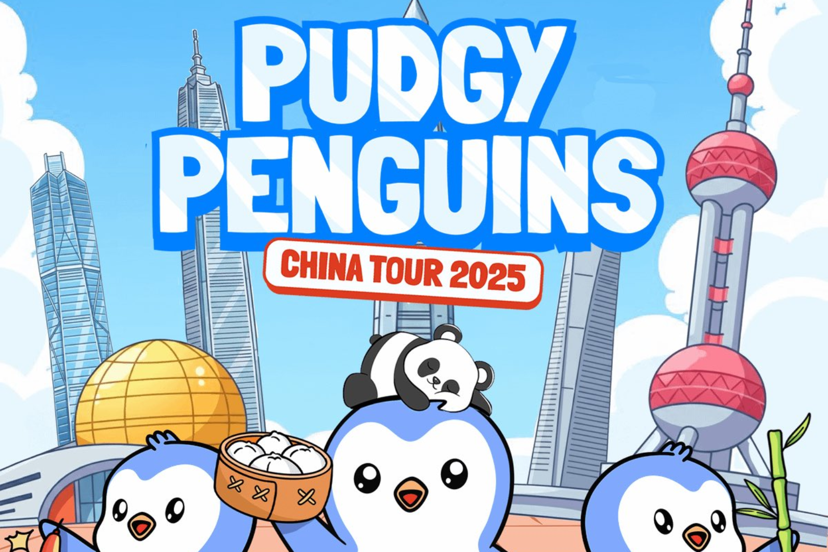 Pudgy Penguins kicks off China tour, bringing three cities together to create an Asian community experience from October 25-29