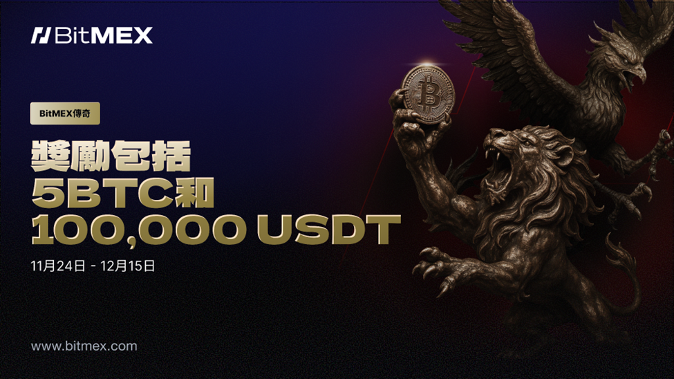 BitMEX launches the &#39;BitMEX Legends&#39; campaign with a 5-Bitcoin (BTC) prize pool to celebrate its 11th anniversary.