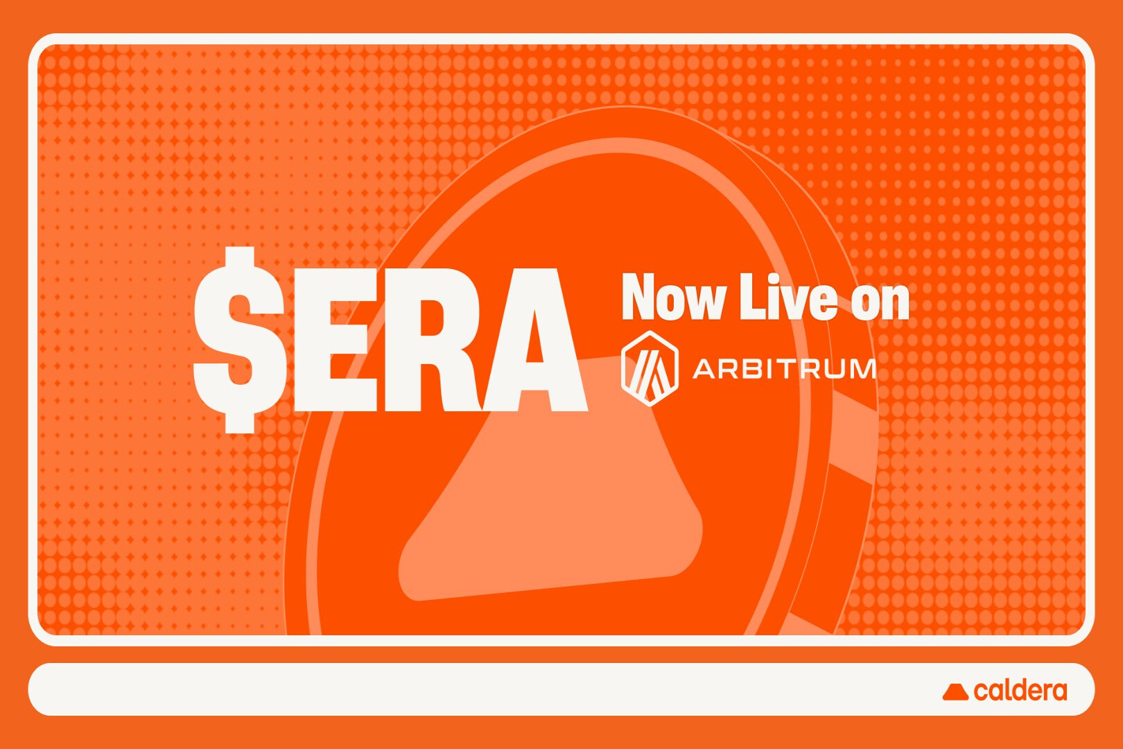 Caldera launches on-chain scaling program; ERA token listed on Arbitrum One.