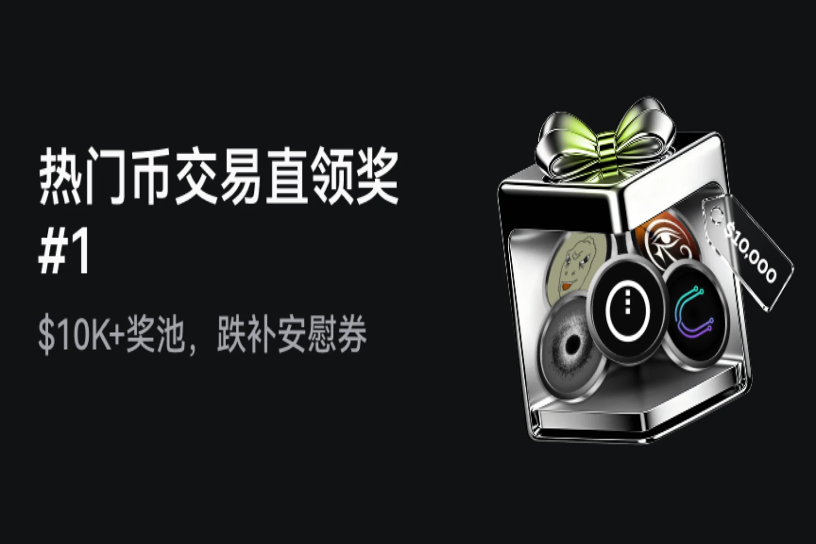 Vòng đầu tiên của sự kiện Phần thưởng Giao dịch Tiền điện tử Hấp dẫn: Tổng phần thưởng vượt quá 10.000 đô la, kèm theo phiếu thưởng an ủi nếu giá giảm.