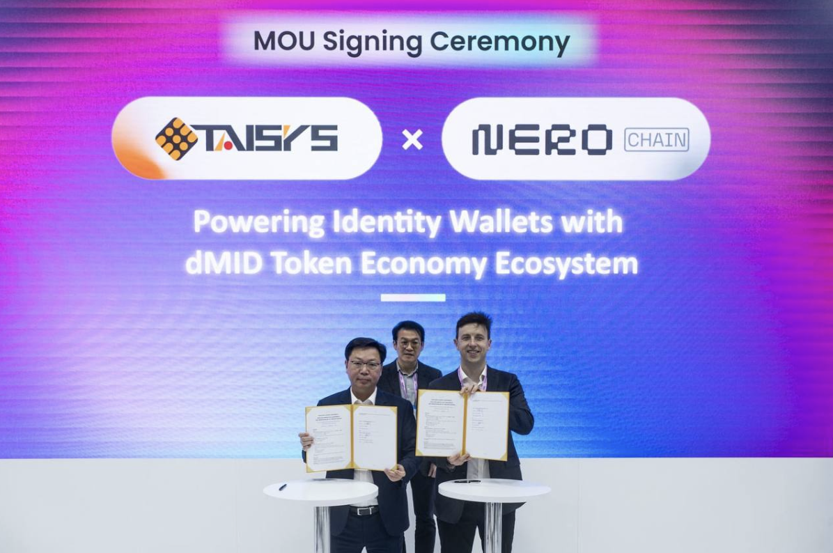 NERO Chain은 Taisys와 전략적 파트너십을 체결하고 차세대 지갑 인증을 공동으로 추진한다고 발표했다