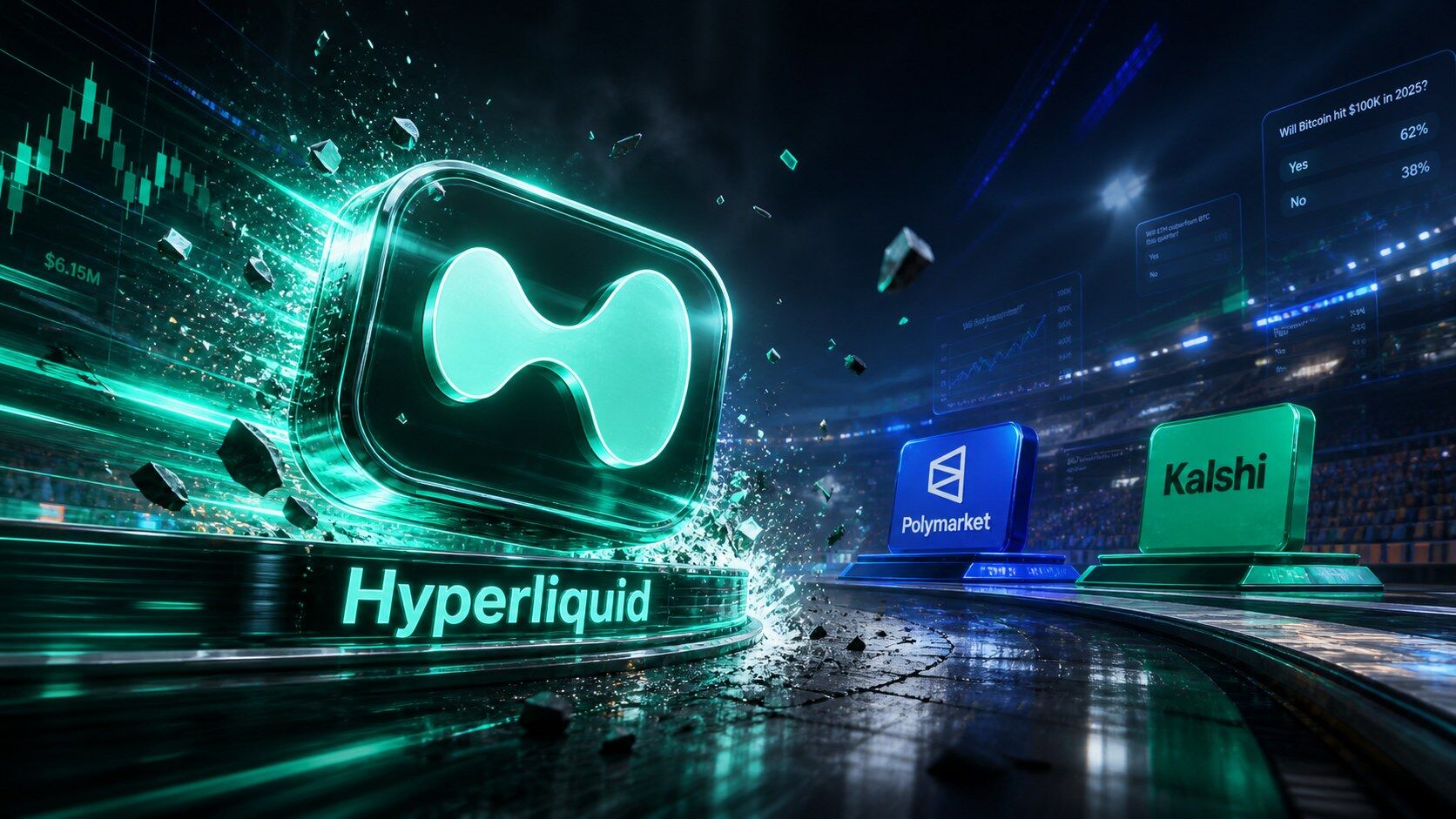 首日交易量碾压Polymarket，Hyperliquid带着BTC二元期权杀入预测市场