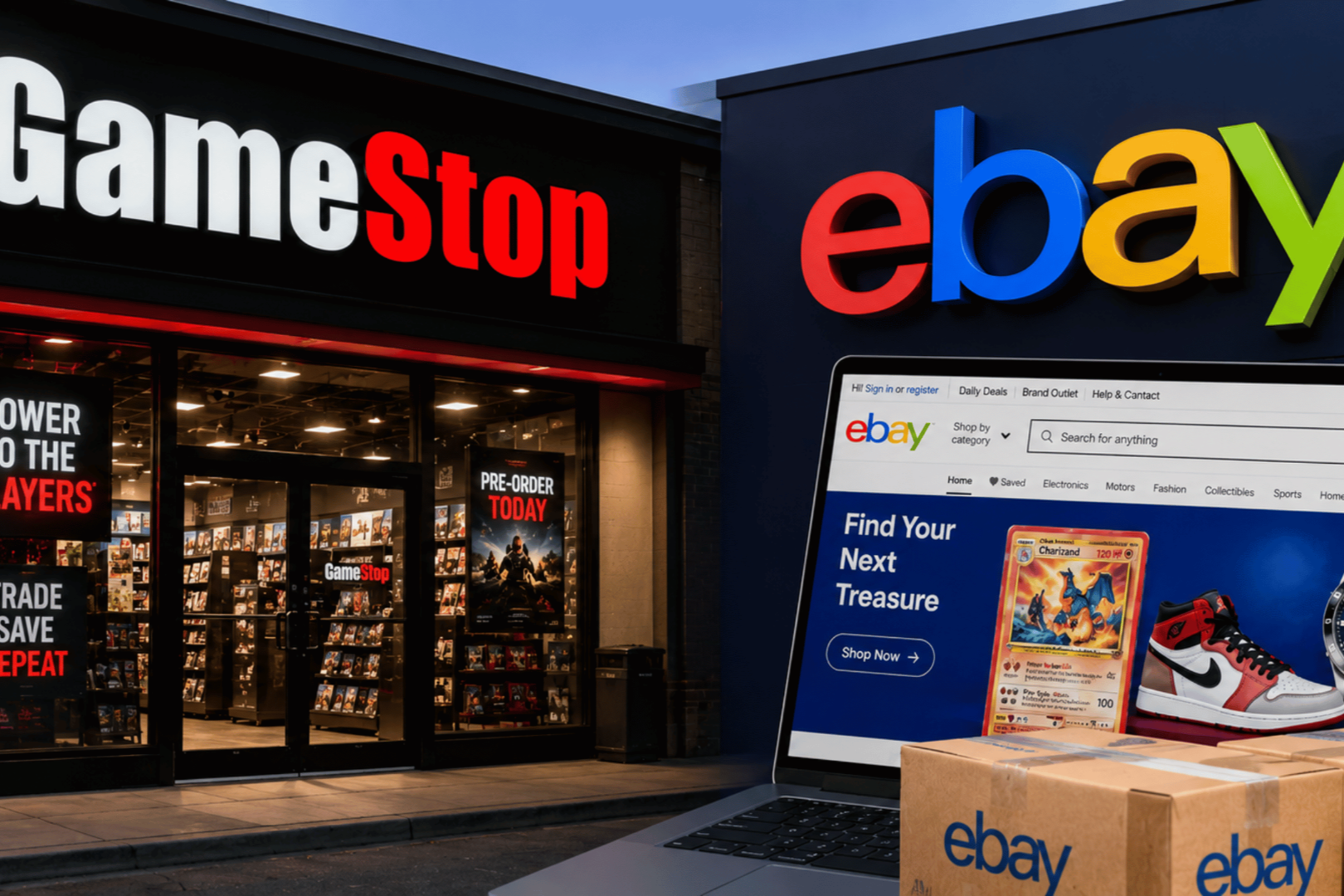 GameStop CEO卖袜子买eBay:一场560亿美元的行为艺术