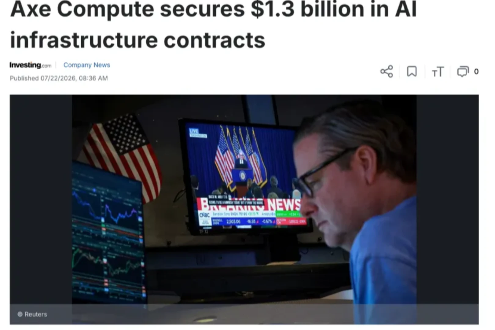 AI Computing Power Assetization Wave: Axe Compute Could Be the Most Undervalued GPU Compute Entry in US Stocks