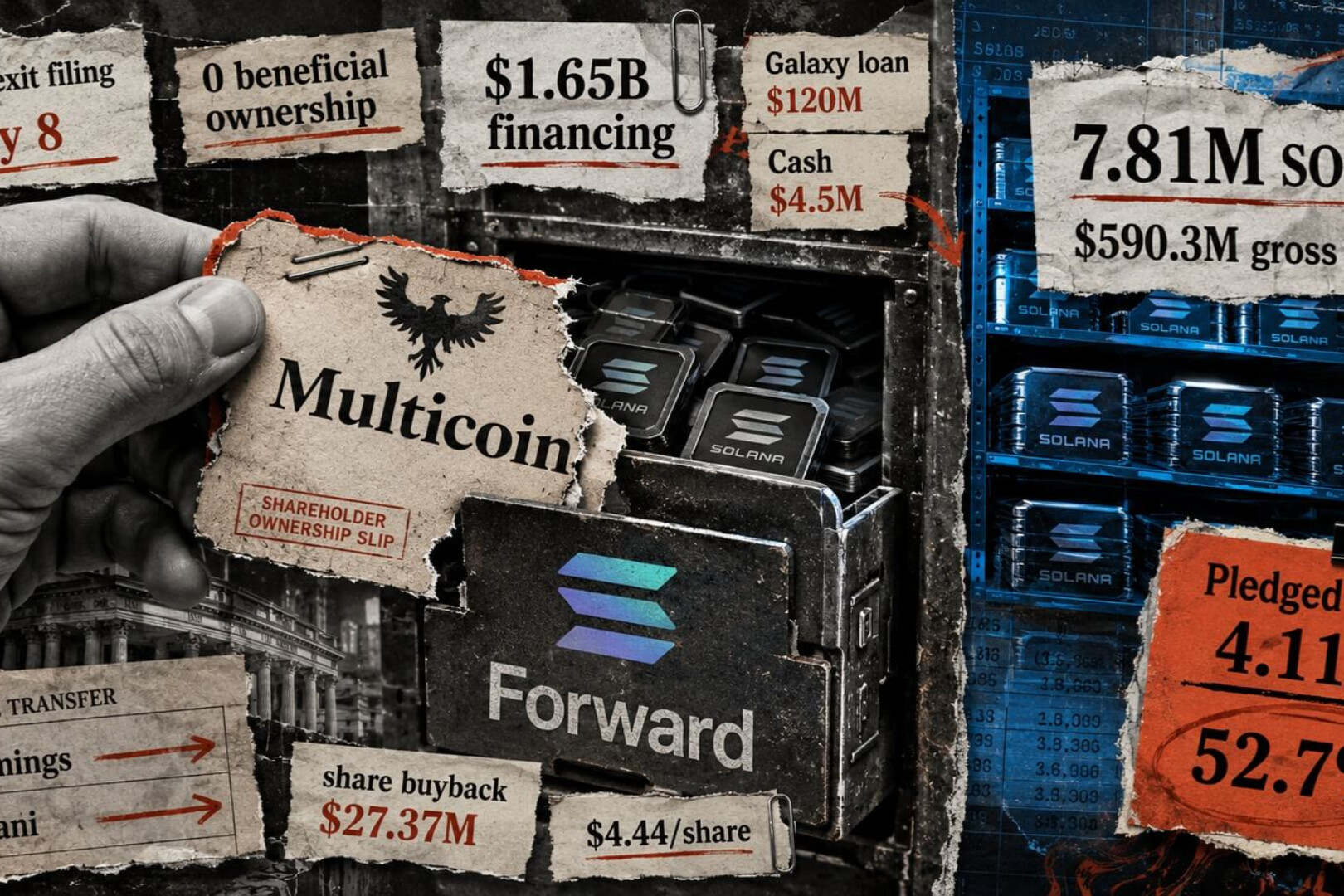 Solana's Largest Treasury Company in Turmoil: Multicoin Exits Swiftly, Forward Deepens in Debt Yet Doubles Down