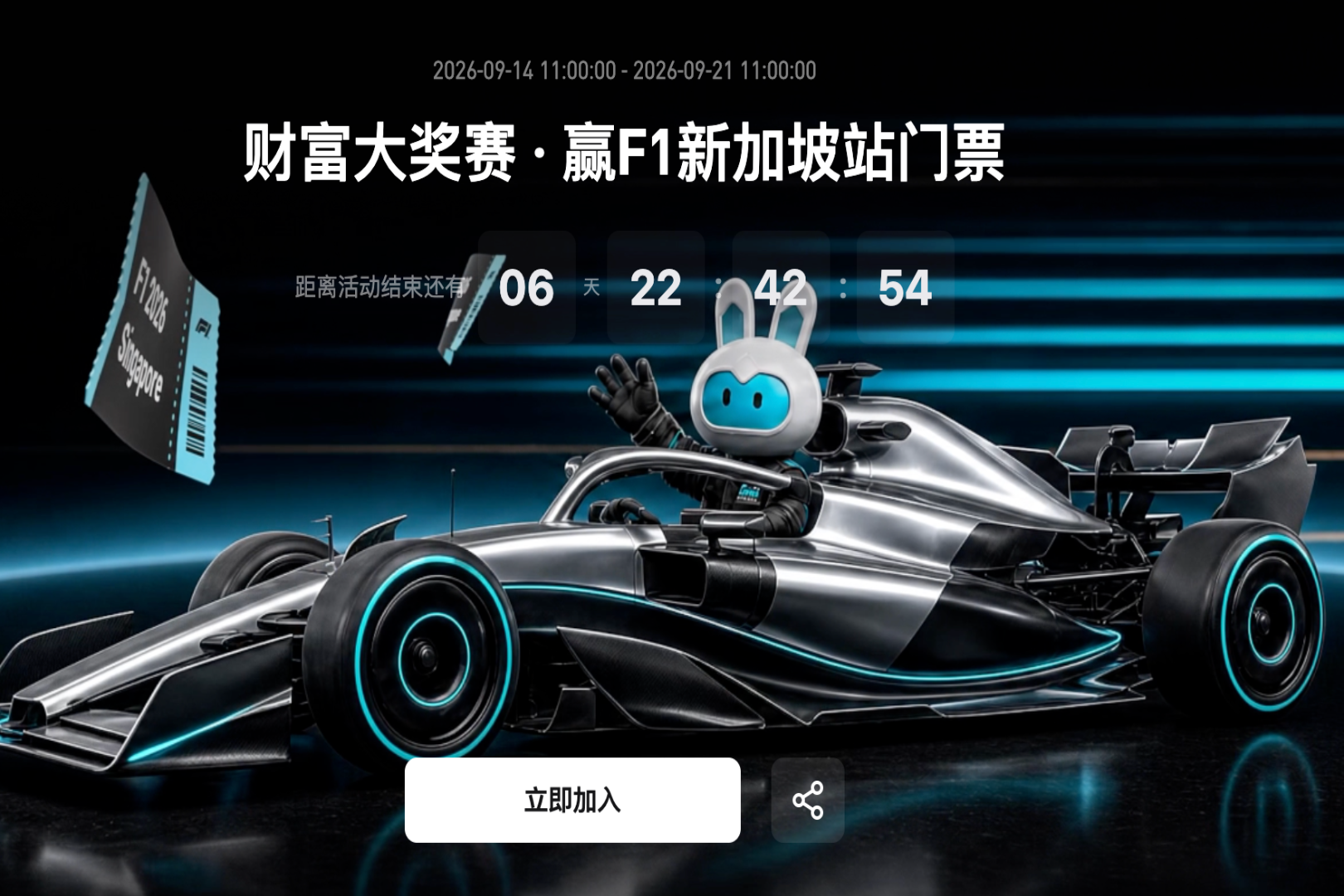 Bitget Futures Campaign: Trade to Win F1 Singapore Grand Prix Tickets and USDT Airdrop