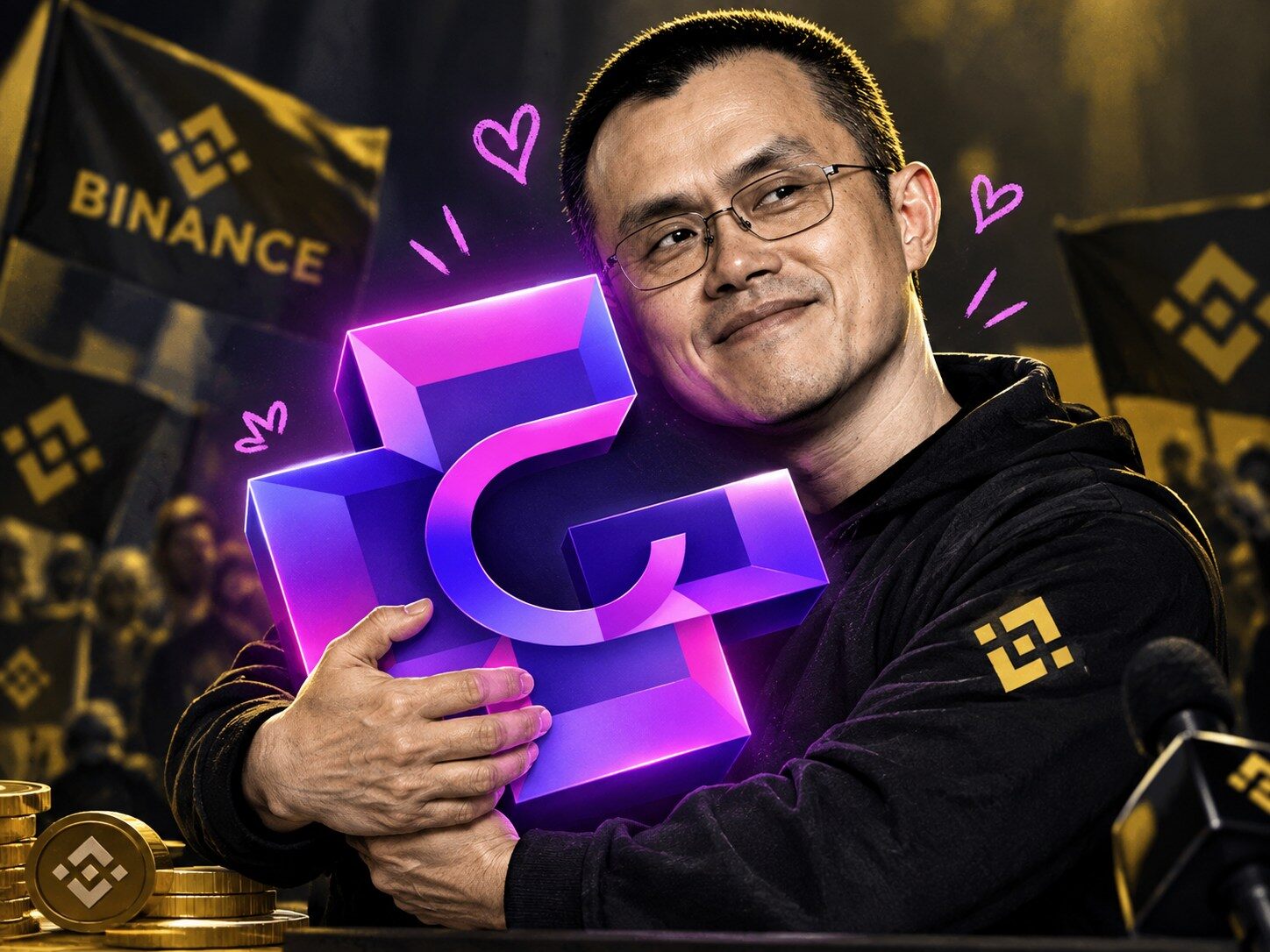 CZ站台的Genius.fun，正领导Meme社区反向收购上市公司？