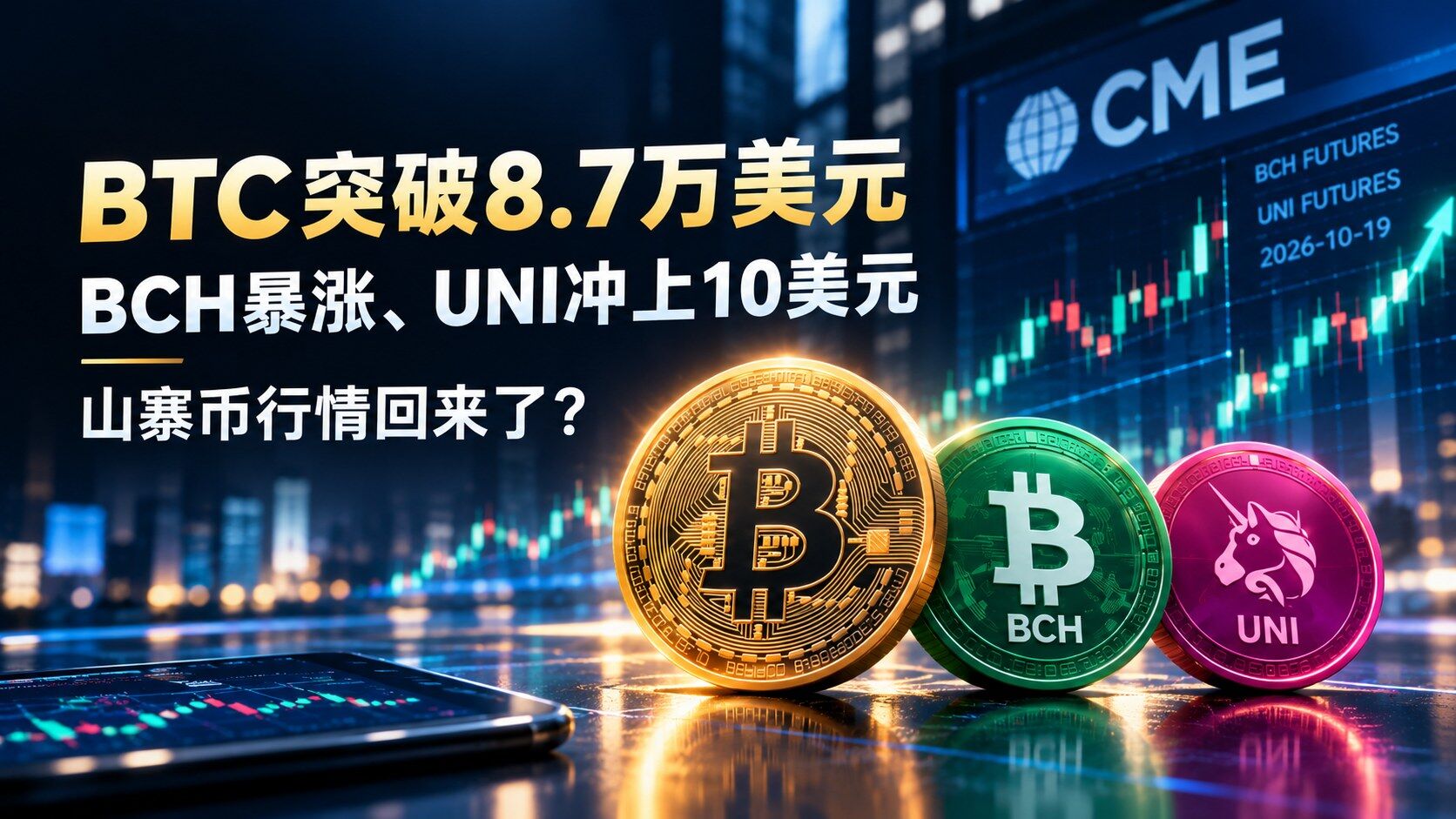 BiyaPay Market Watch: BCH Surges, UNI Breaks Above $10 — Is the Altcoin Rally Back?