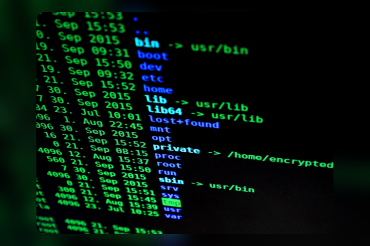 Title: Program code on a computer screen - Description: Program code on a computer screen
